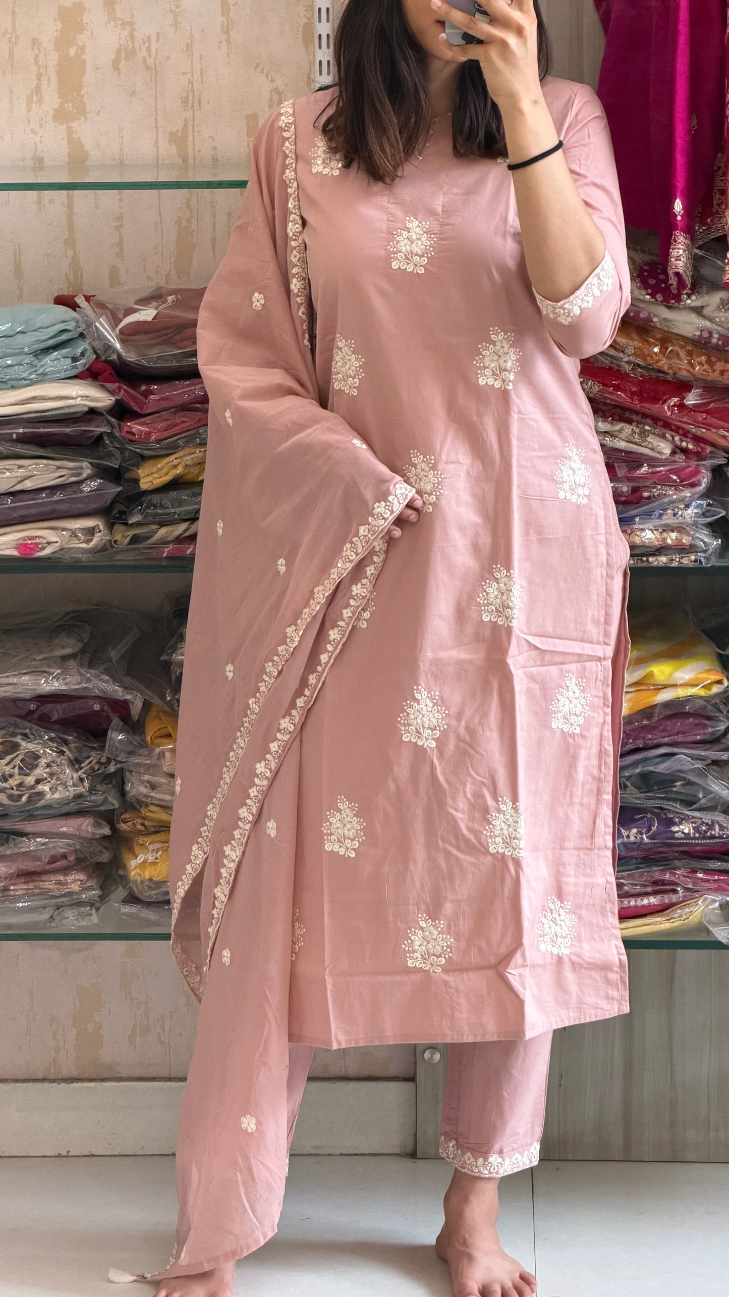 Blush in elegance, bloom in comfort. 🌸✨
A timeless cotton suit set