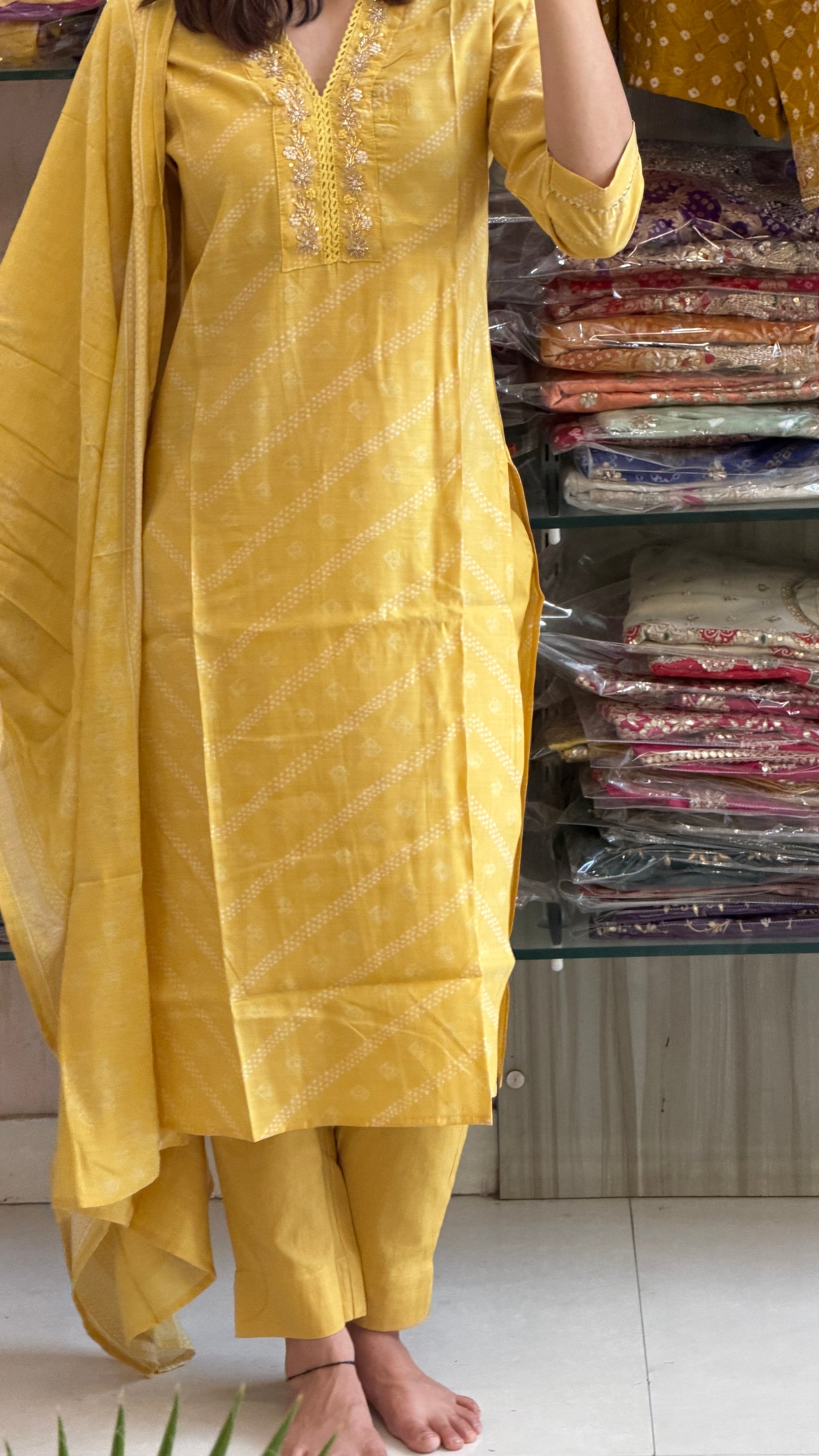 Sunshine In muslin suit set