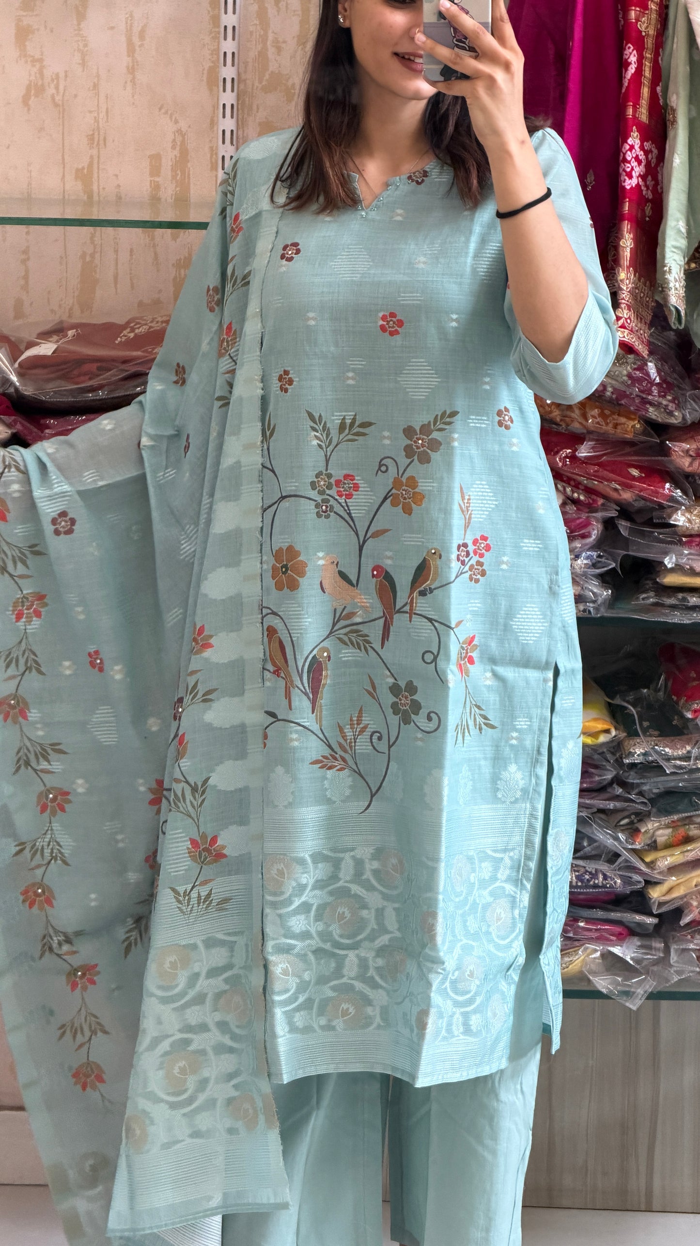 A beautifully printed cotton suit set designed for effortless elegance and everyday comfort.