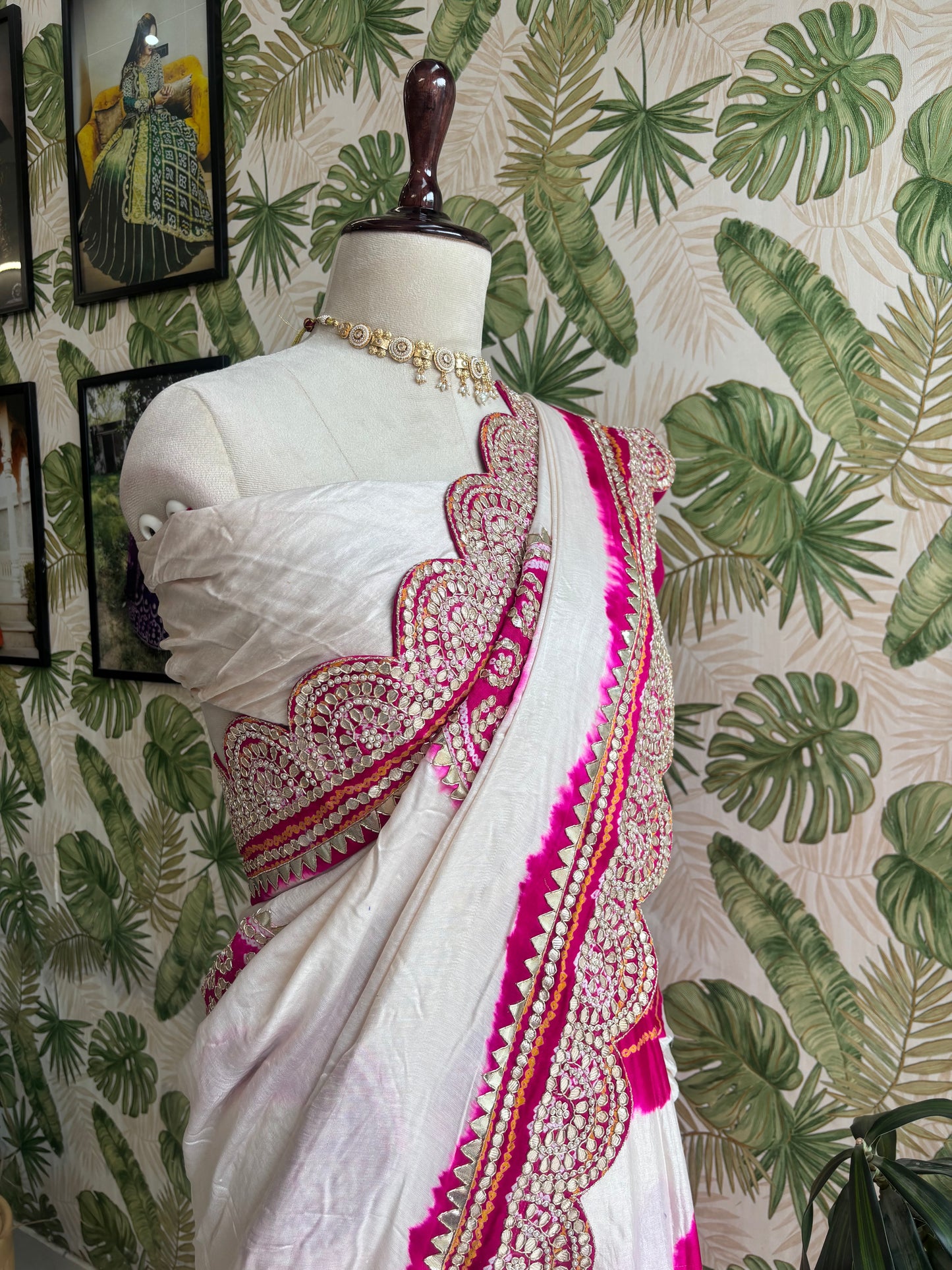 Grace woven in every drape. A timeless Gajji Silk Saree for celebrations that deserve elegance.