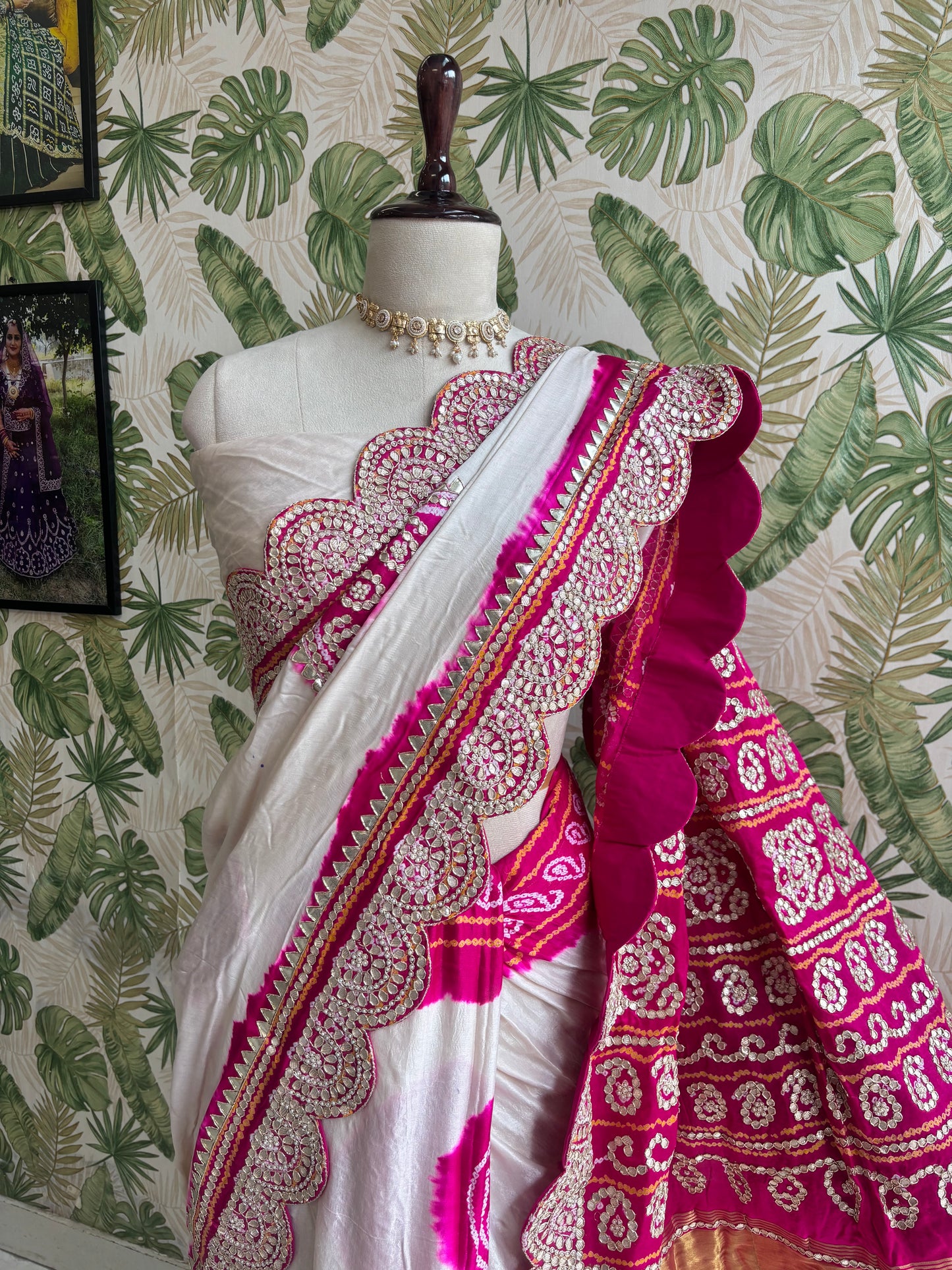 Grace woven in every drape. A timeless Gajji Silk Saree for celebrations that deserve elegance.