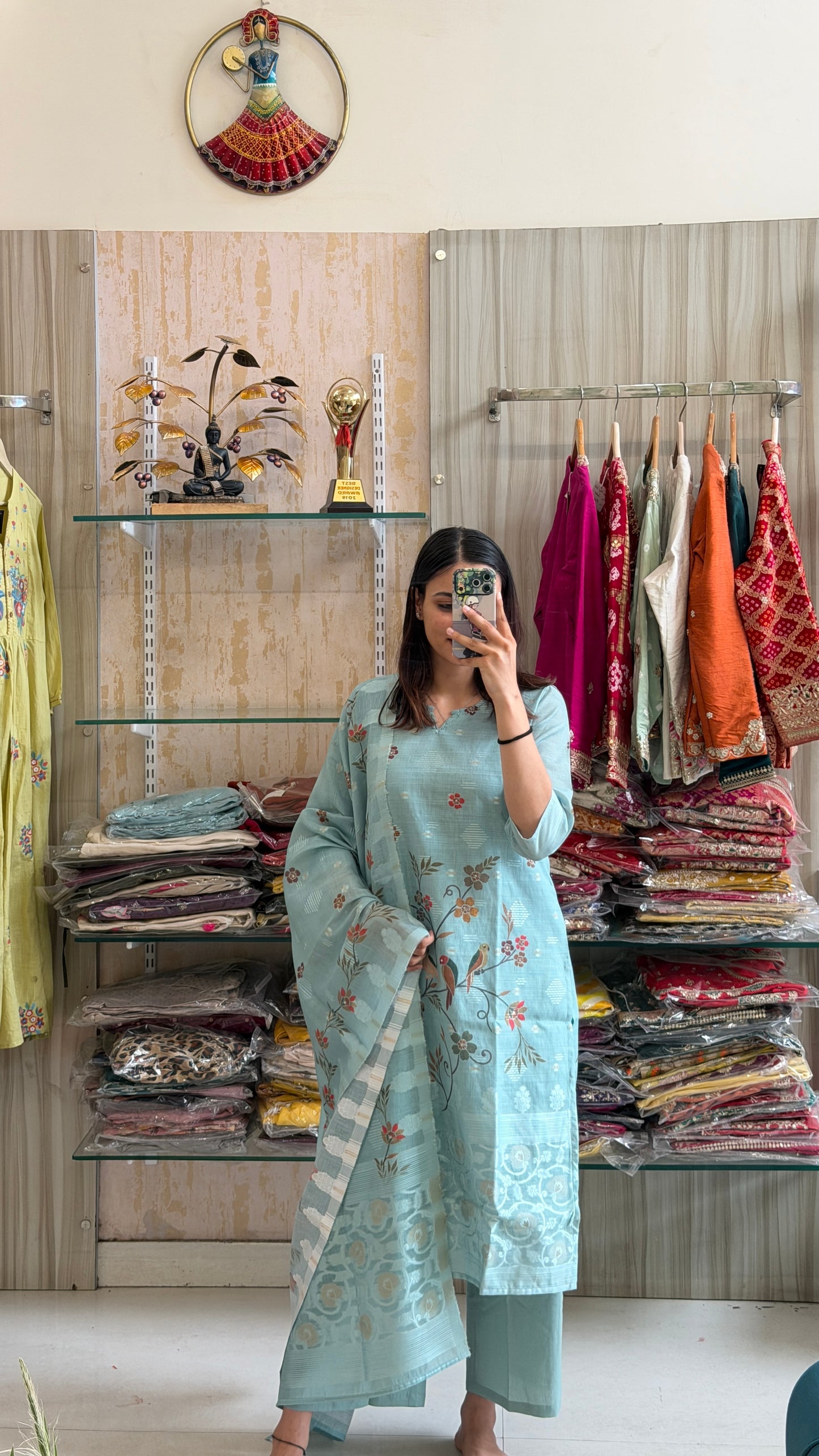 A beautifully printed cotton suit set designed for effortless elegance and everyday comfort.