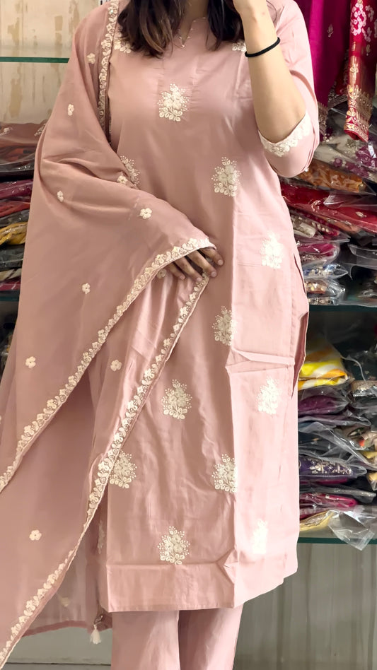 Blush in elegance, bloom in comfort. 🌸✨
A timeless cotton suit set