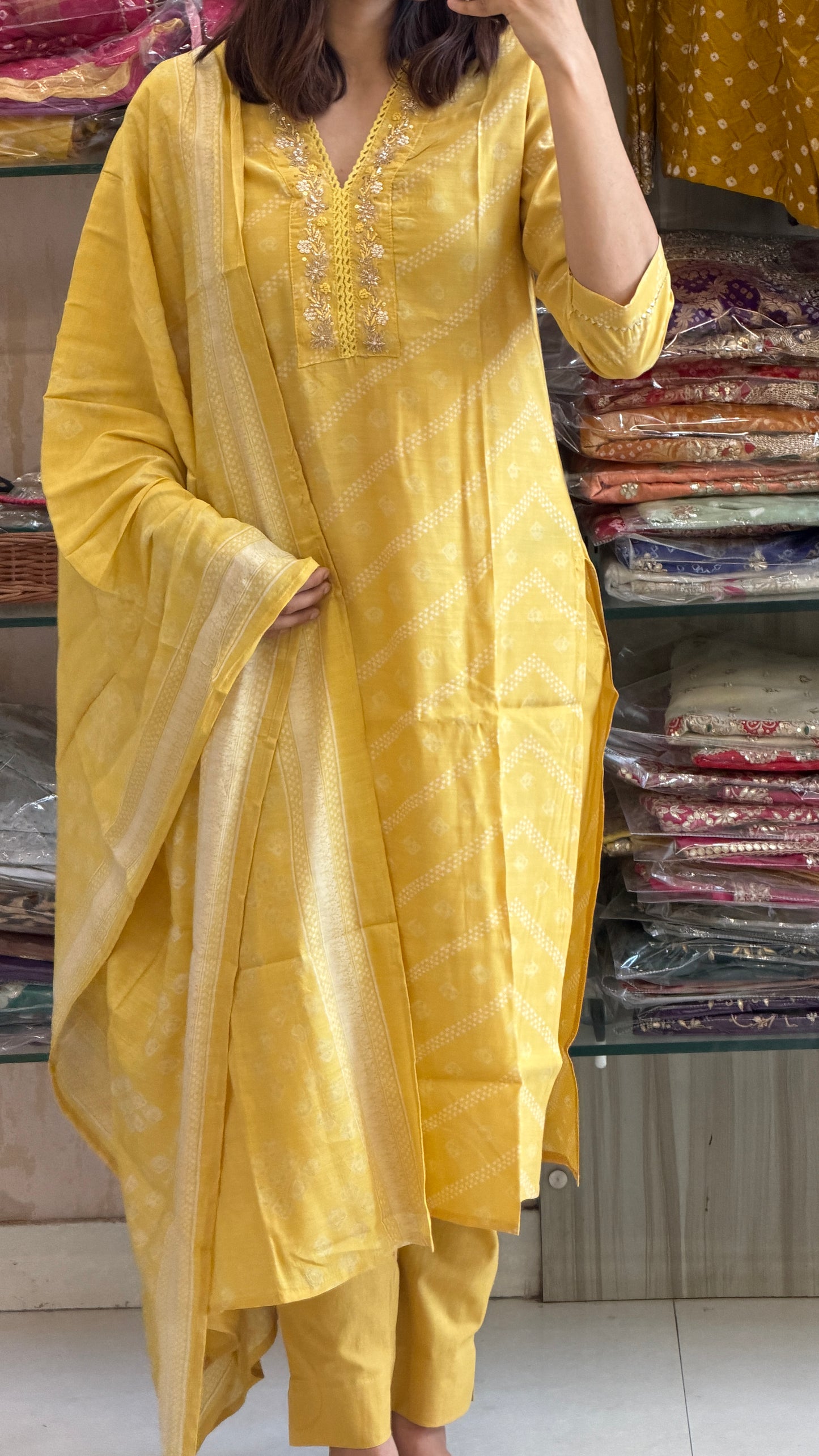 Sunshine In muslin suit set