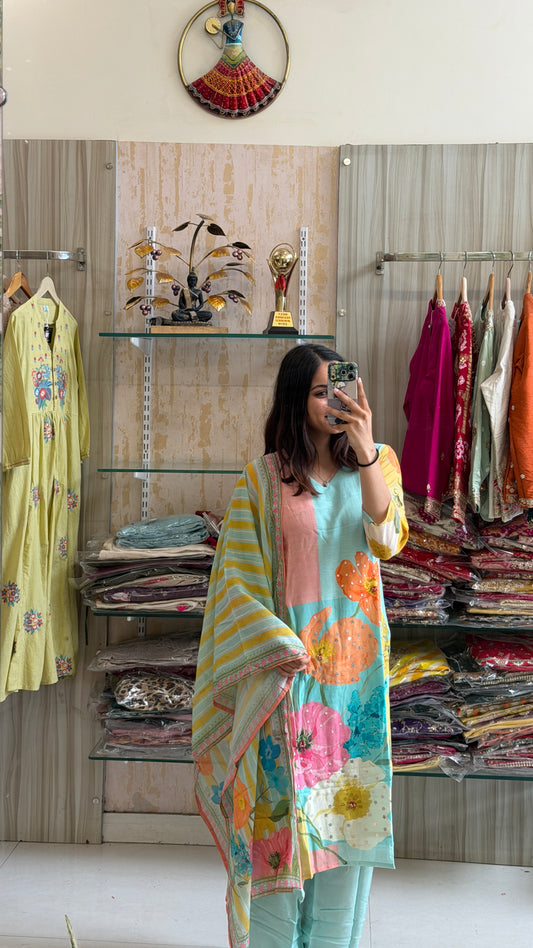 Cotton Georgette Suit Set. Light, graceful, and made to brighten every moment.