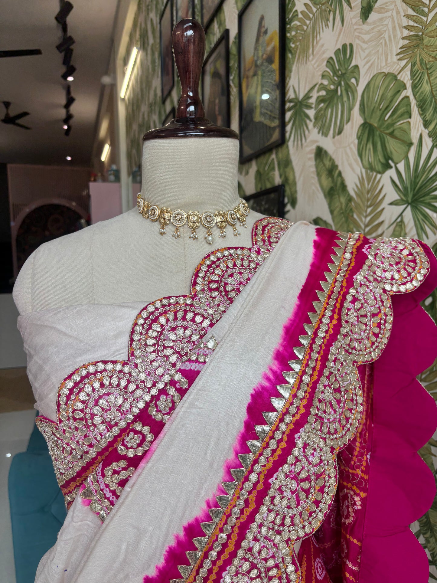 Grace woven in every drape. A timeless Gajji Silk Saree for celebrations that deserve elegance.