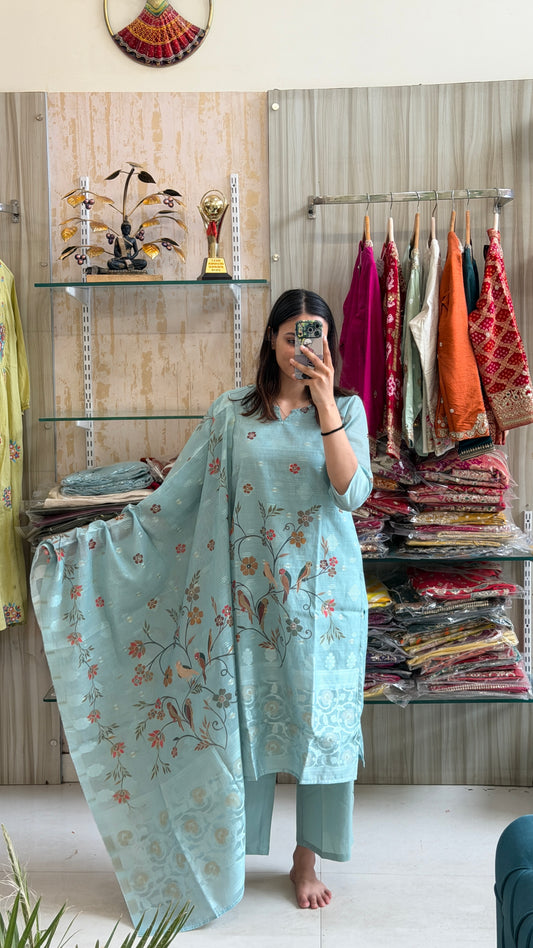 A beautifully printed cotton suit set designed for effortless elegance and everyday comfort.