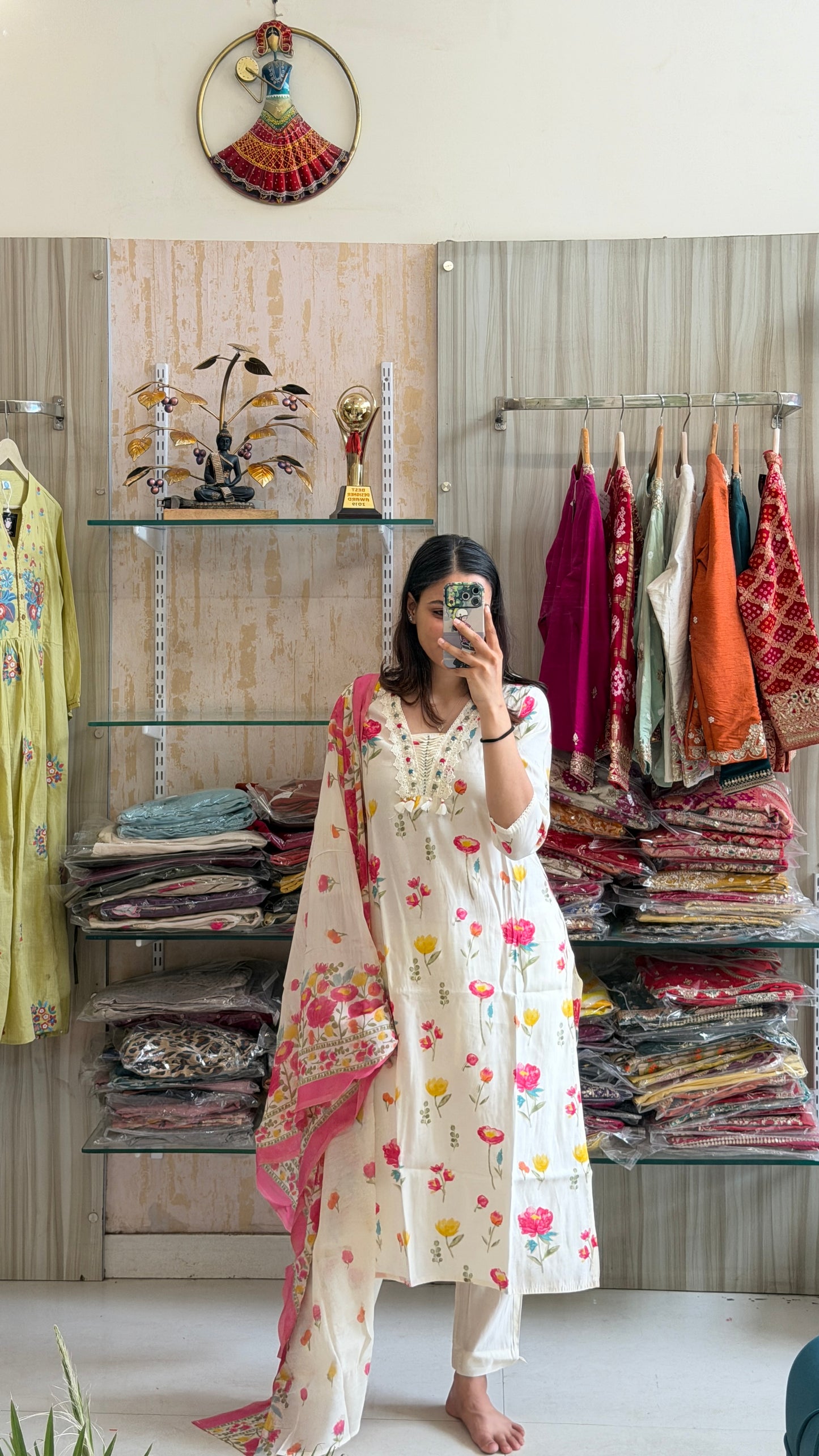 A floral suit set that brings freshness, elegance, and effortless charm to your wardrobe.
